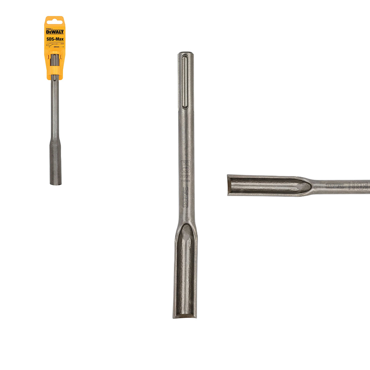POINTED, FLAT, SPATULA, GOUGE, SPADE CHISELS, FOR ASPHALT SDS-MAX - DeWALT POINTED, FLAT, SPATULA, GOUGE, SPADE CHISELS, FOR ASPHALT SDS-MAX - DeWALT